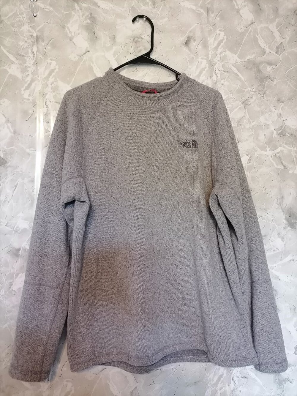 The North Face Men's Fleece Crewneck Sweatshirt - Size Large GRAY